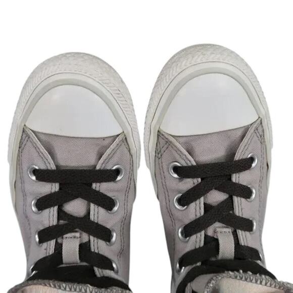 Converse Shoes Womens 6 Sneakers Casual Chuck Taylor All Star Double Tongue Gray - Picture 9 of 12